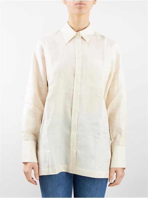 Oversized shirt in pure linen Penny Black PENNY BLACK |  | CETRA1
